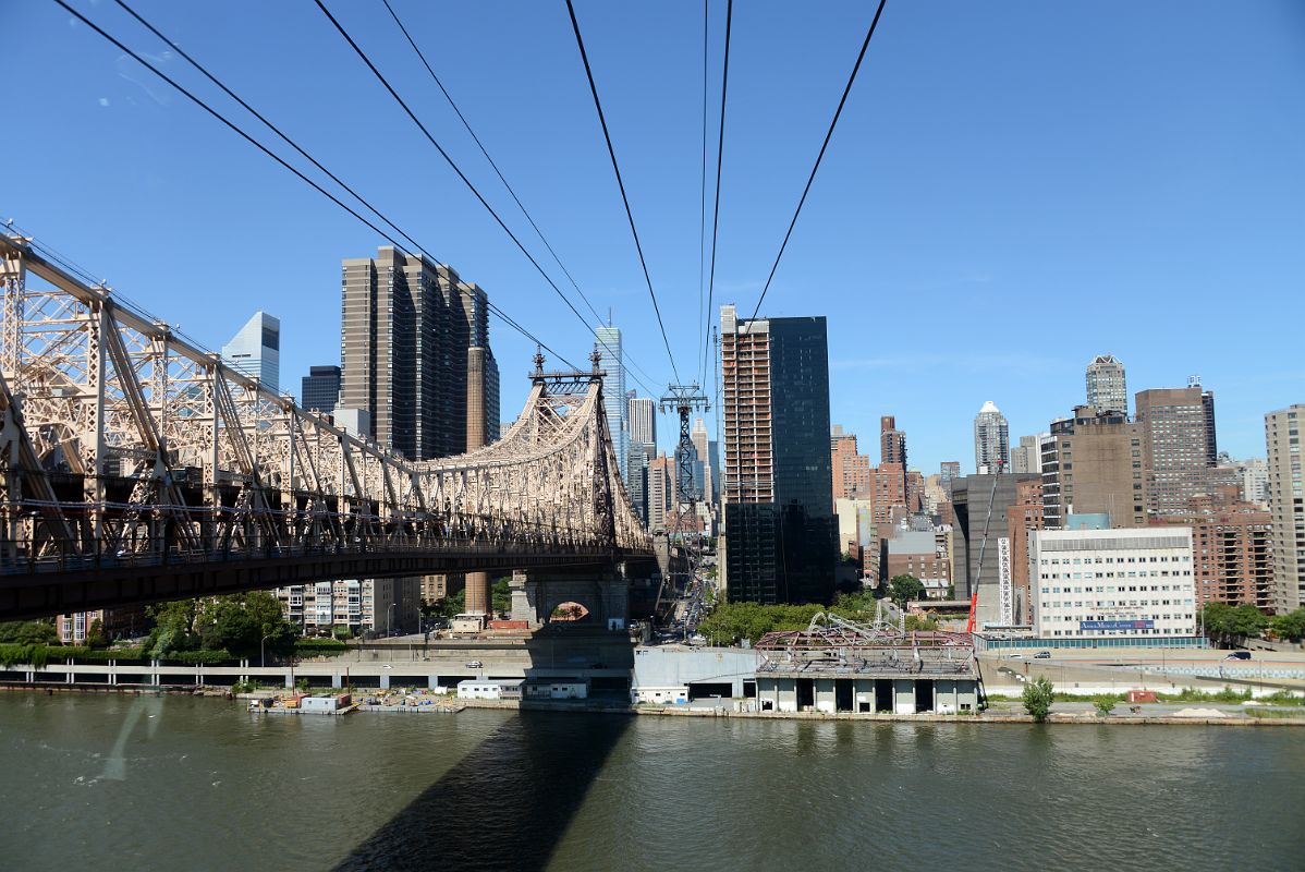 16 New York City Roosevelt Island Tramway Looking Back At Manhattan, Ed Koch Queensboro Bridge And The East River